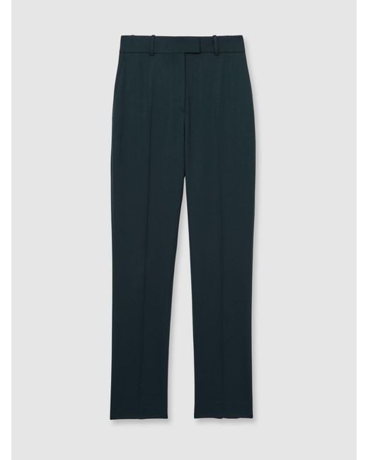 Reiss Green Wool-Blend Slim-Fit Suit Trousers