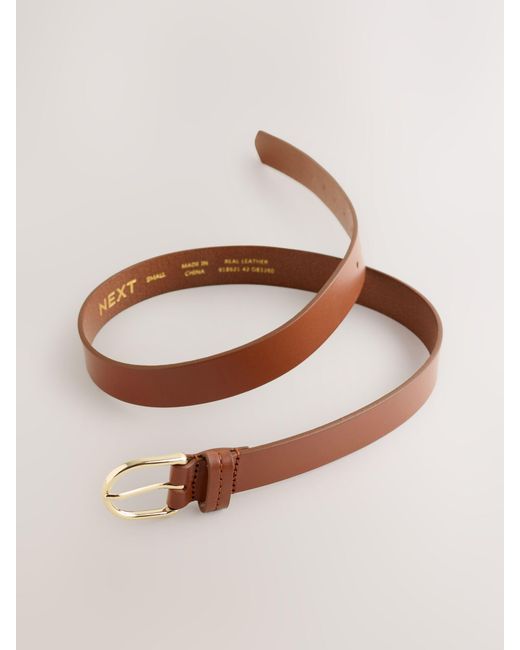 Next Brown Regular Leather Belt