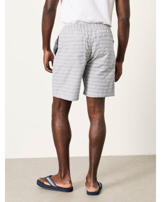 FatFace Gray Fatface Ladram Texture Stripe Shorts for men