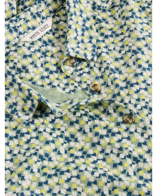 White Stuff Green Rua Jersey Shirt Dress