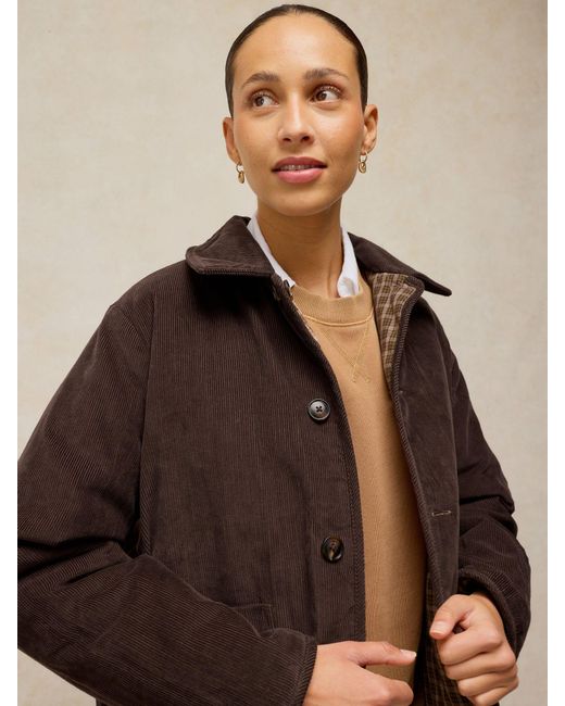 White Stuff Brown Arden Reversible Jacket