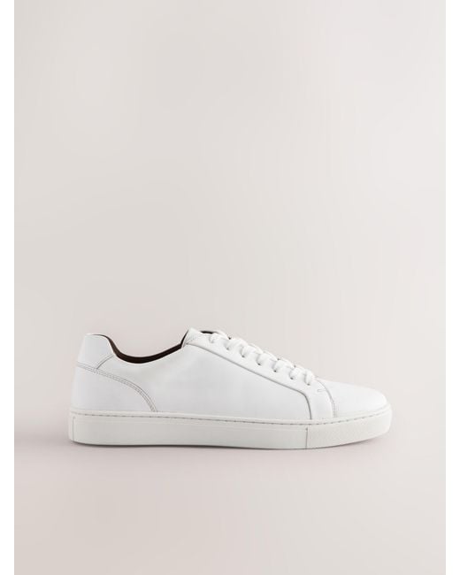 Next Natural Leather Trainers for men