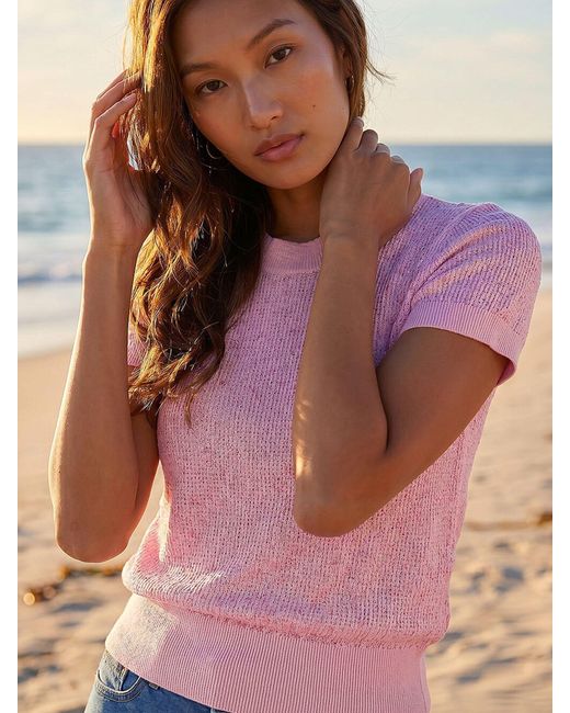 Roman Blue Sequin Knit Top