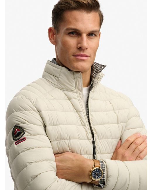 Superdry White Fuji Lite Padded Jacket for men