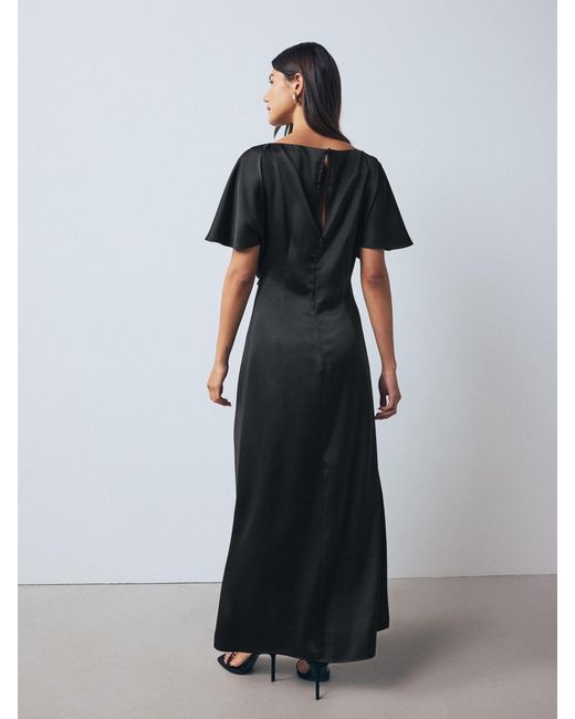 off one shoulder dress Lady Black Tie - Audra Gown - One Shoulder Luxe Satin Corset Dress