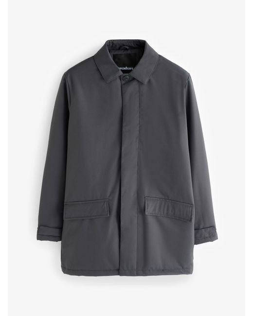 Threadbare Gray Showerproof Button Up Collared Jacket for men