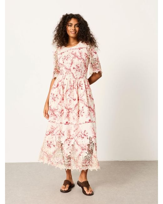 FatFace Pink Fatface Alice Regular Midi Dress