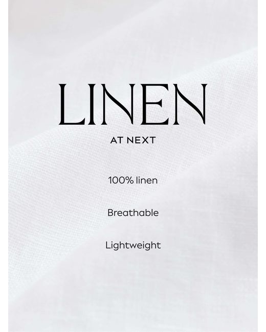 Next Natural Linen Bermuda Shorts