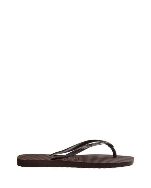 Havaianas Brown Square Flip Flops