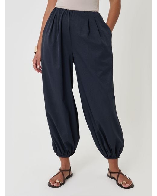 Threadbare Blue Balloon Trousers With Pockets