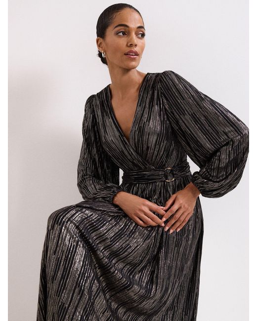 Phase Eight Black Petite Emre Stripe Dress