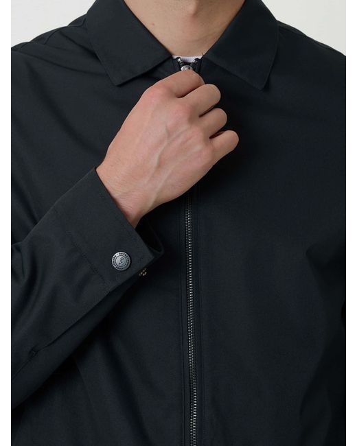 Threadbare Blue Showerproof Lightweight Collared Zip Through Jacket for men