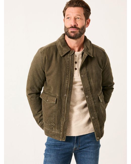 FatFace Green Fatface Warton Two Pocket Jacket for men