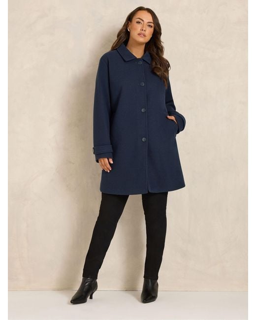 Evans Blue Longline Coat