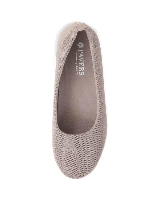 Pavers Gray Memory Foam Pumps