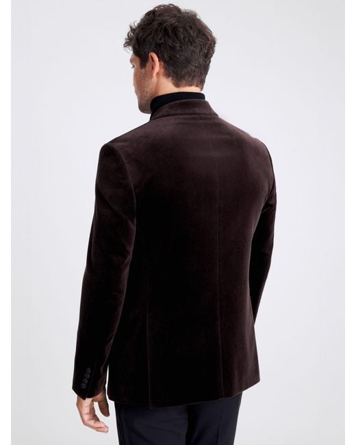 Moss Bros Black Grape Tailored Fit Jacket for men
