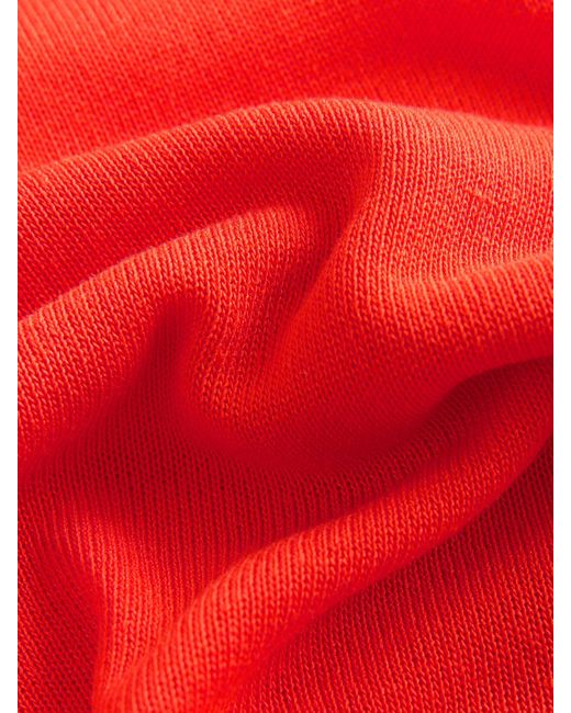 Next Knitted Collared Short Sleeve Shirt With Linen