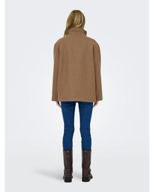 ONLY Brown High Neck Jacket