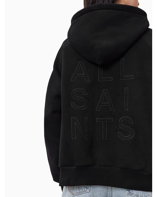 AllSaints Black Allsaints Stacks Talon Hoodielarge