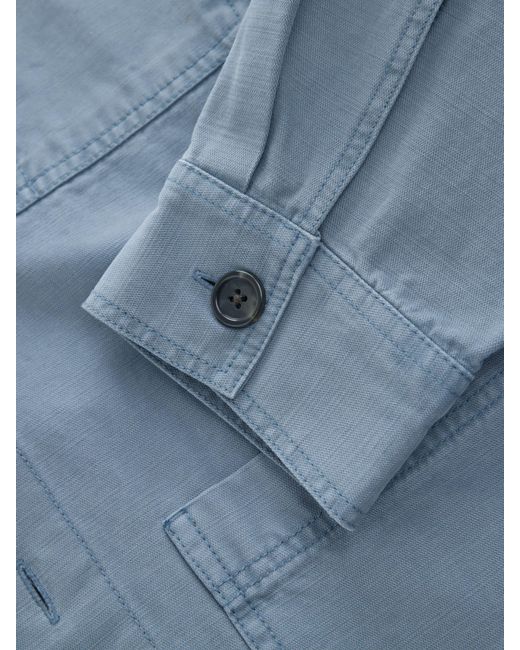 Next Blue Chore Canvas Shacket for men