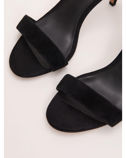 Phase Eight Black Phase Eight Suede Strap Sandal