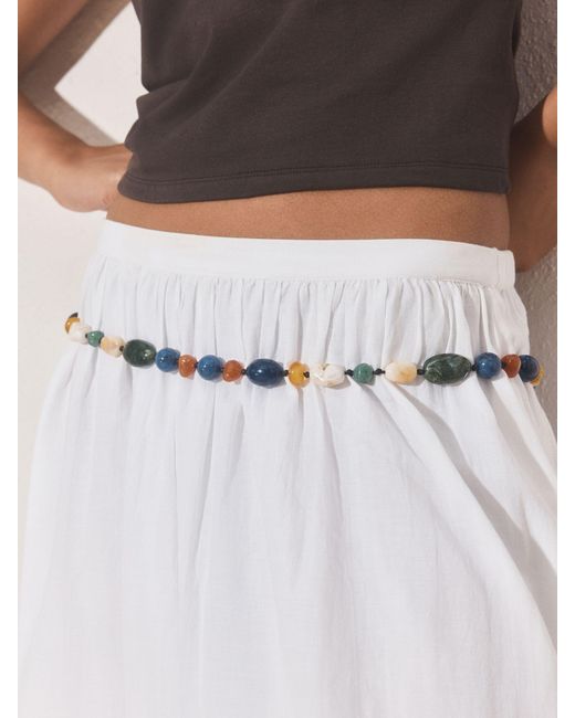 Next Natural Beaded Rope Belt