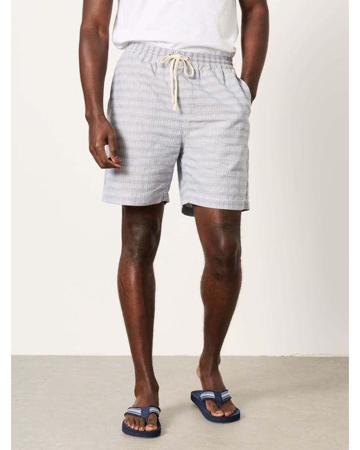 FatFace Gray Fatface Ladram Texture Stripe Shorts for men