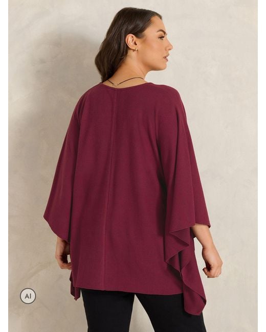 Evans Red Flat Cape Top