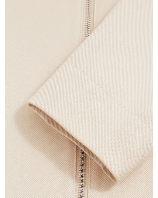 Reiss Natural Lyocell-Cotton Zip-Through Twill Jacket for men