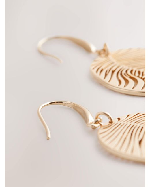 Next Natural Filigree Drop Earrings