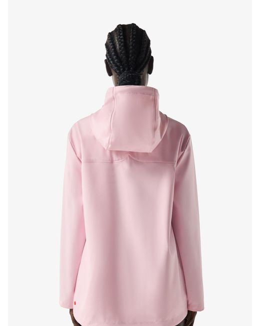 Hunter Pink Izzy Pu Hooded Jacket