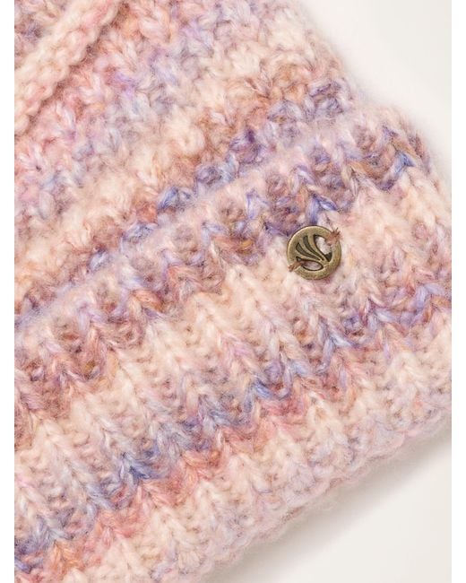 FatFace Pink Fatface Ivory Spacedye Bobble Hat