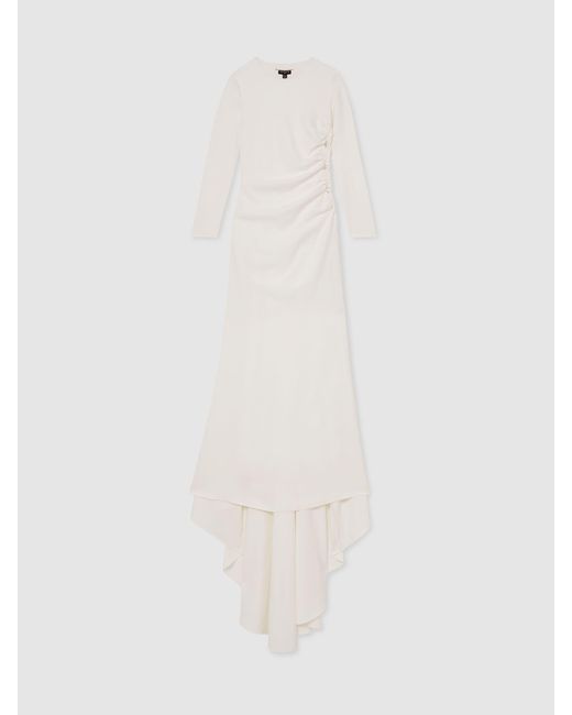 Reiss White Lorna Atelier Cut-Out Rope Detail Dress