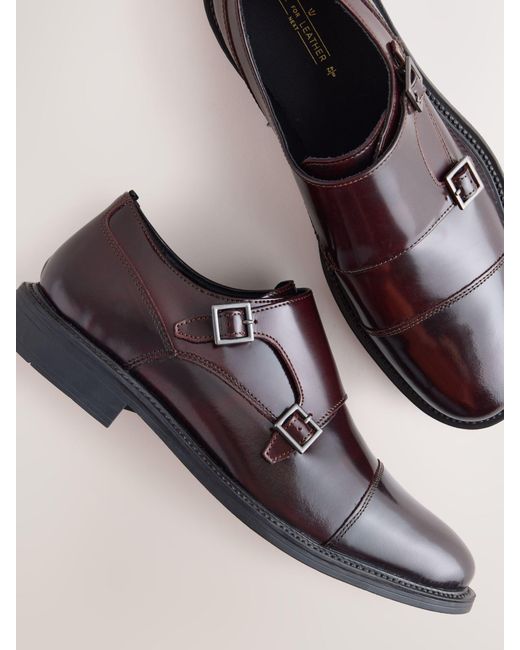 Next Multicolor Double Monk Shoes for men