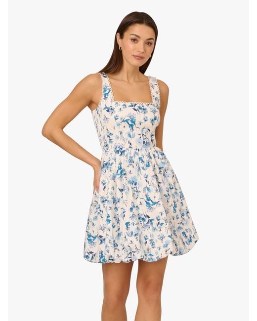 Adrianna Papell White Adrianna By Balloon Short Dress