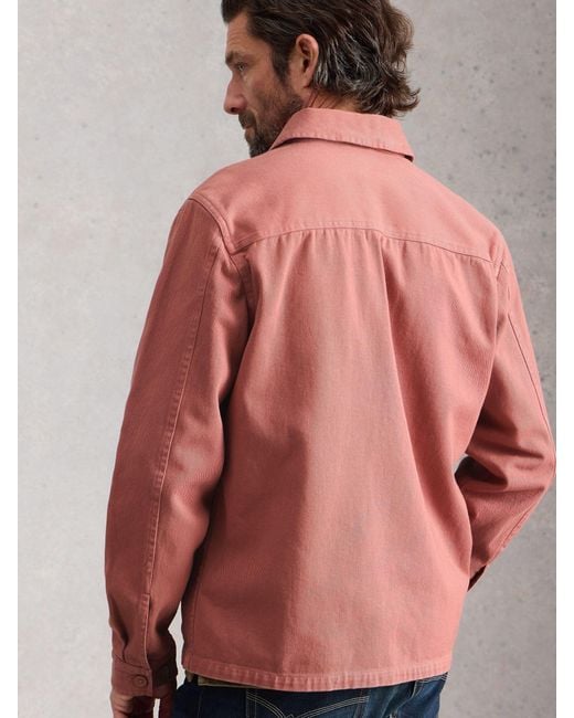 White Stuff Pink Westgate Workwear Jacket for men
