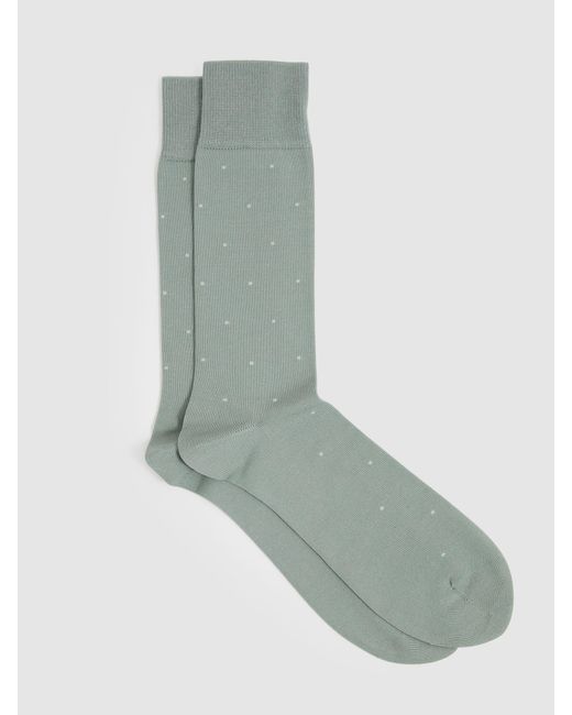 Reiss Mario Spot Gepunktete Sockens/M in Green für Herren