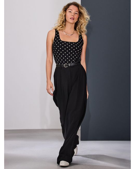 Next Black Square Neck Vest