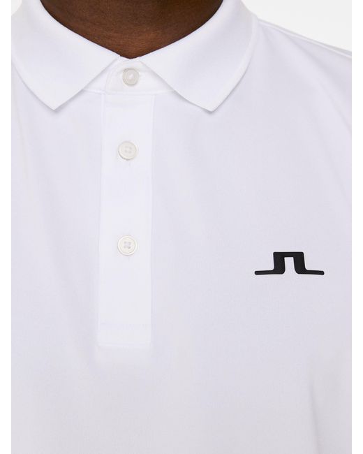 J.Lindeberg White J. Lindeberg J. Lindeberg Golf Bridge Polo Shirt for men