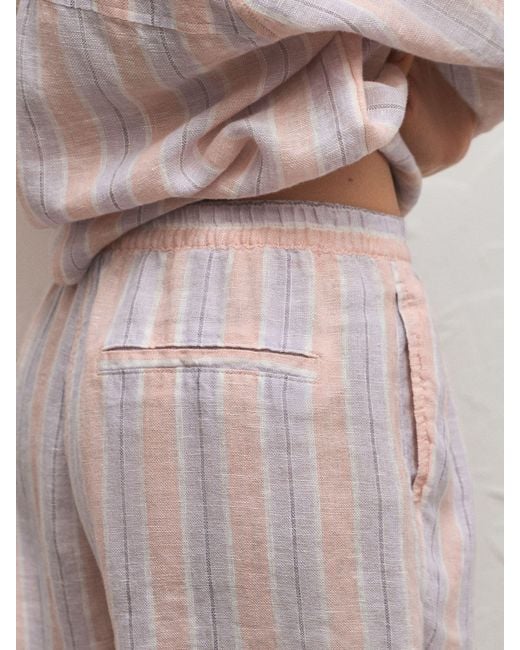 Next Pink 100% Linen Shorts