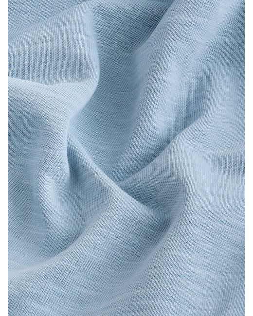 Next Blue 100% Cotton Short Sleeve Slub Polo Shirt for men