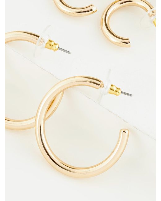 Next Natural 3 Pack Hoop Earrings