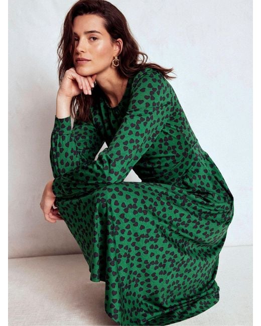 Boden Green Alexandra Jersey Midi Dress