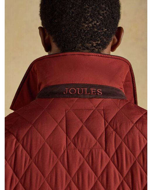Joules Red Brick Quilted Jacket for men