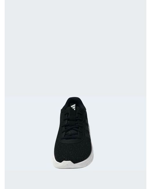 Adidas White Cloudfoam Flex Laceless Wide Fit Trainers