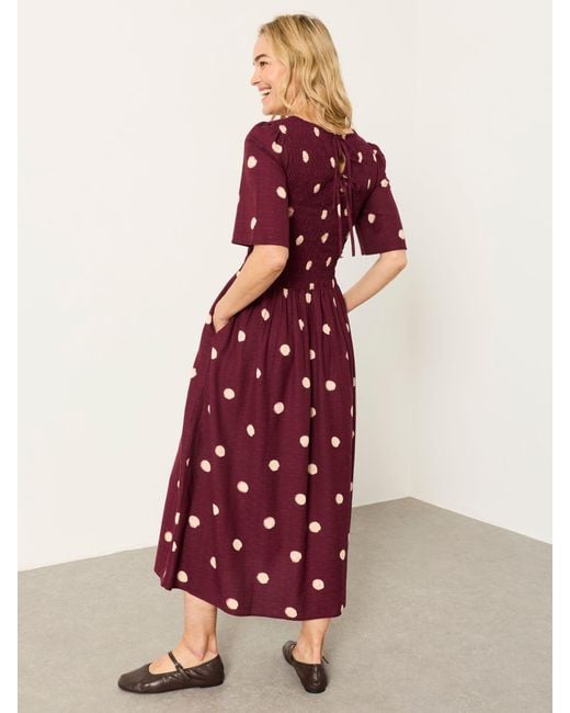FatFace Red Fatface Petite Alice Midi Dress