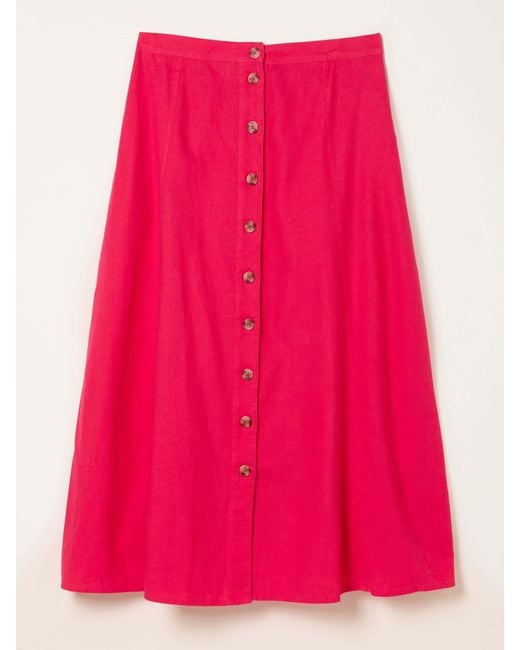 FatFace Pink Fatface Issa Midi Skirt