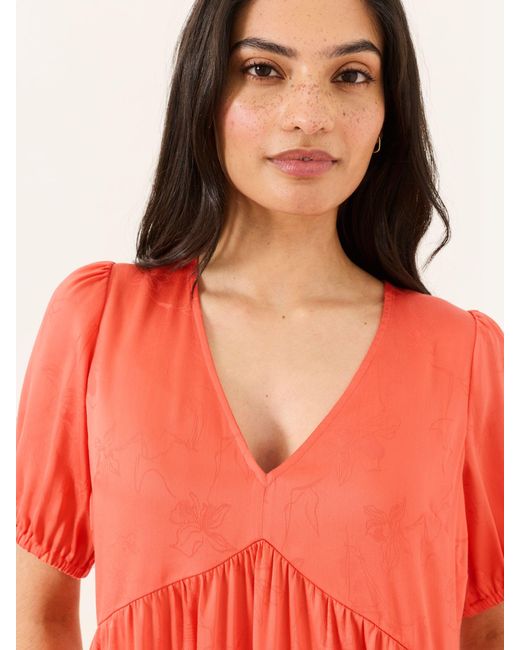 FatFace Fatface Remi Textured Jaquard Midi Dress