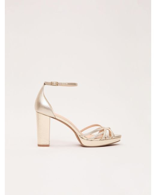 Phase Eight Natural Platform Sandals