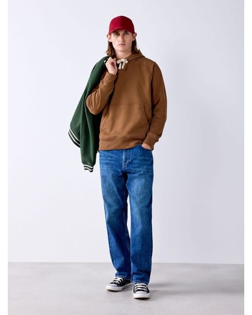Next Brown Tan Soft Loopback Overhead Hoodie for men